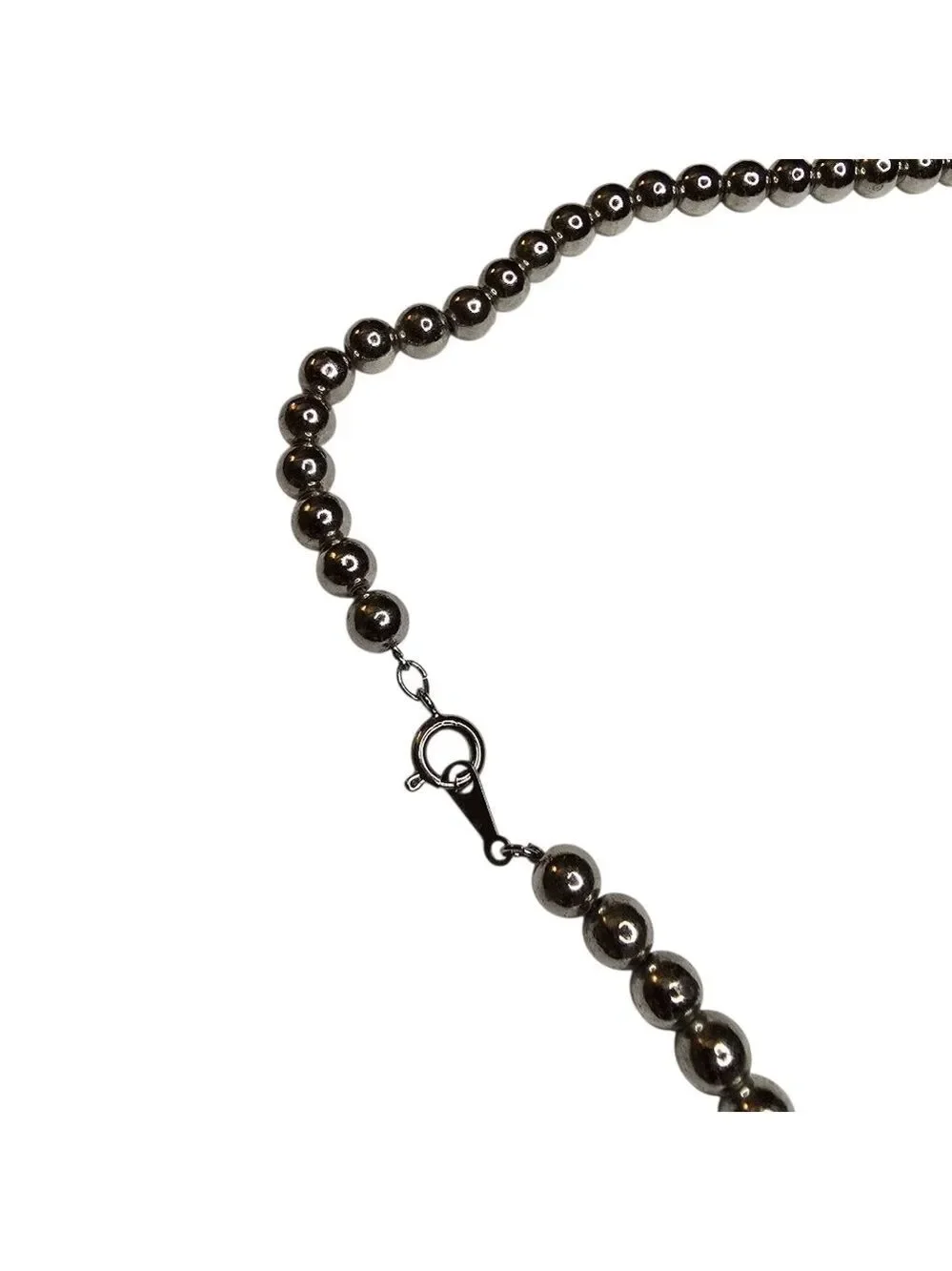 Silver Tone Beaded Necklace